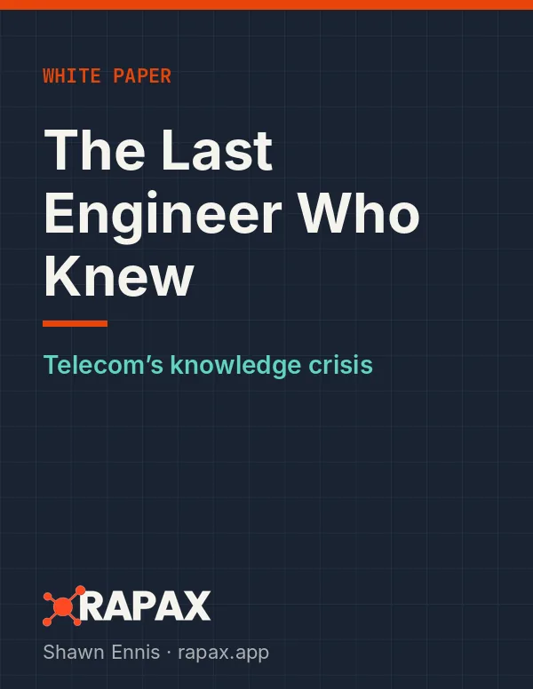 Cover of the Rapax white paper The Last Engineer Who Knew